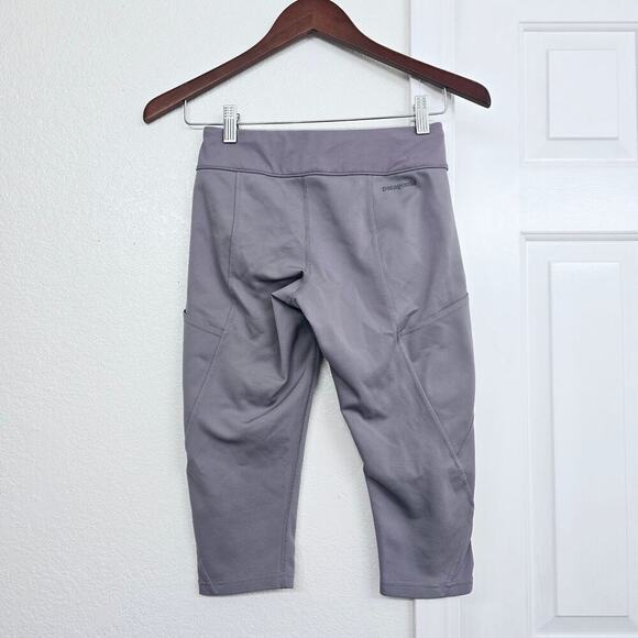 Patagonia Fina Rock Climbing Cropped Leggings XS Smokey Violet Athletic Outdoor - Picture 2 of 6